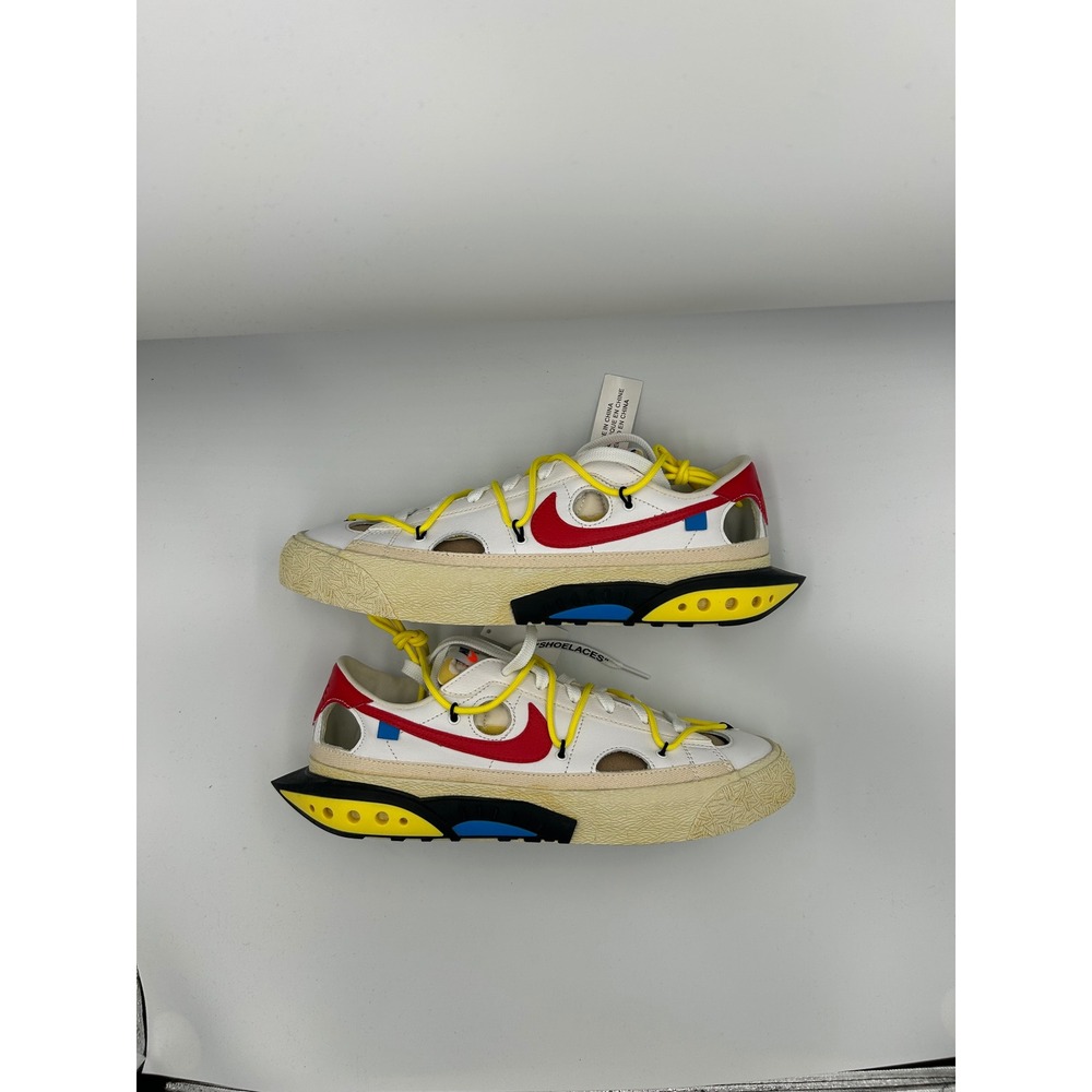 Nike Blazer Low Off-White University Red Size 9.5 Brand New Missing Hangtag